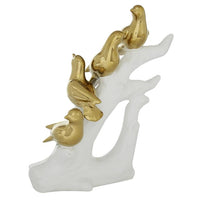 Design Shop  Gold Porcelain Bird Sculpture