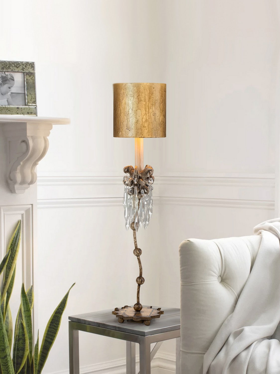 Lucas + McKearn - TA1060 - One Light Table Lamp - Venetian - Beige Patina
