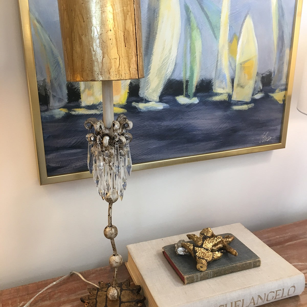 Lucas + McKearn - TA1060 - One Light Table Lamp - Venetian - Beige Patina