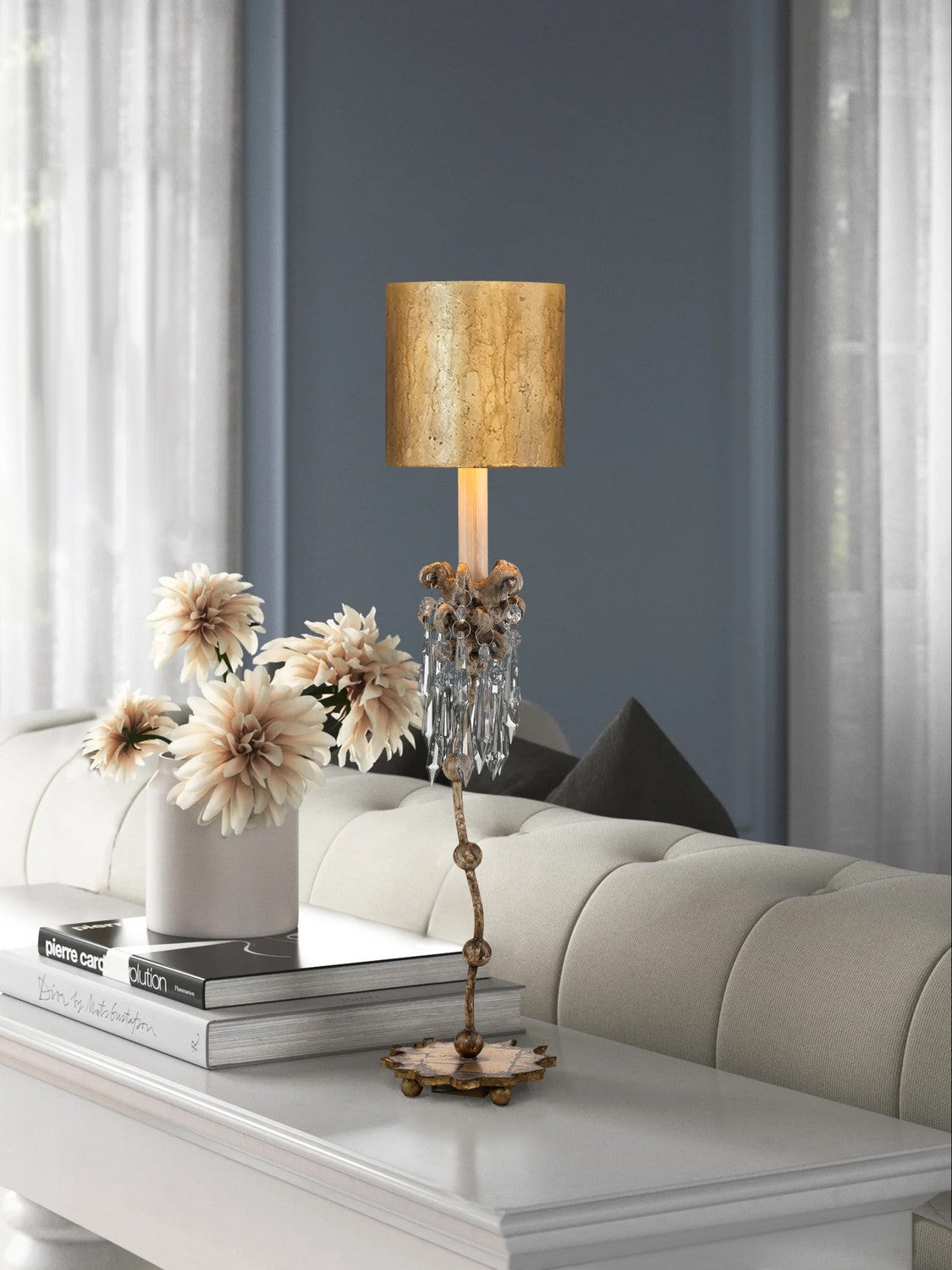 Lucas + McKearn - TA1060 - One Light Table Lamp - Venetian - Beige Patina