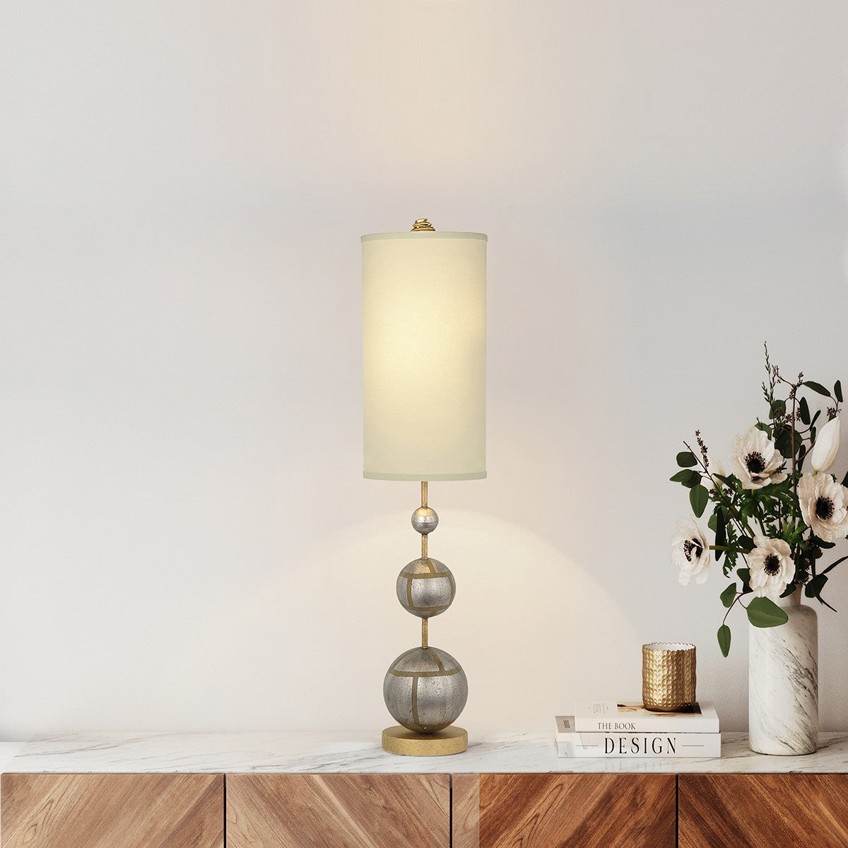 Lucas + McKearn - TA1104-S - One Light Buffet Lamp - Marie - Silver