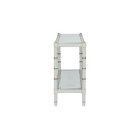 Chelsea House Conner Cane Console - Gray