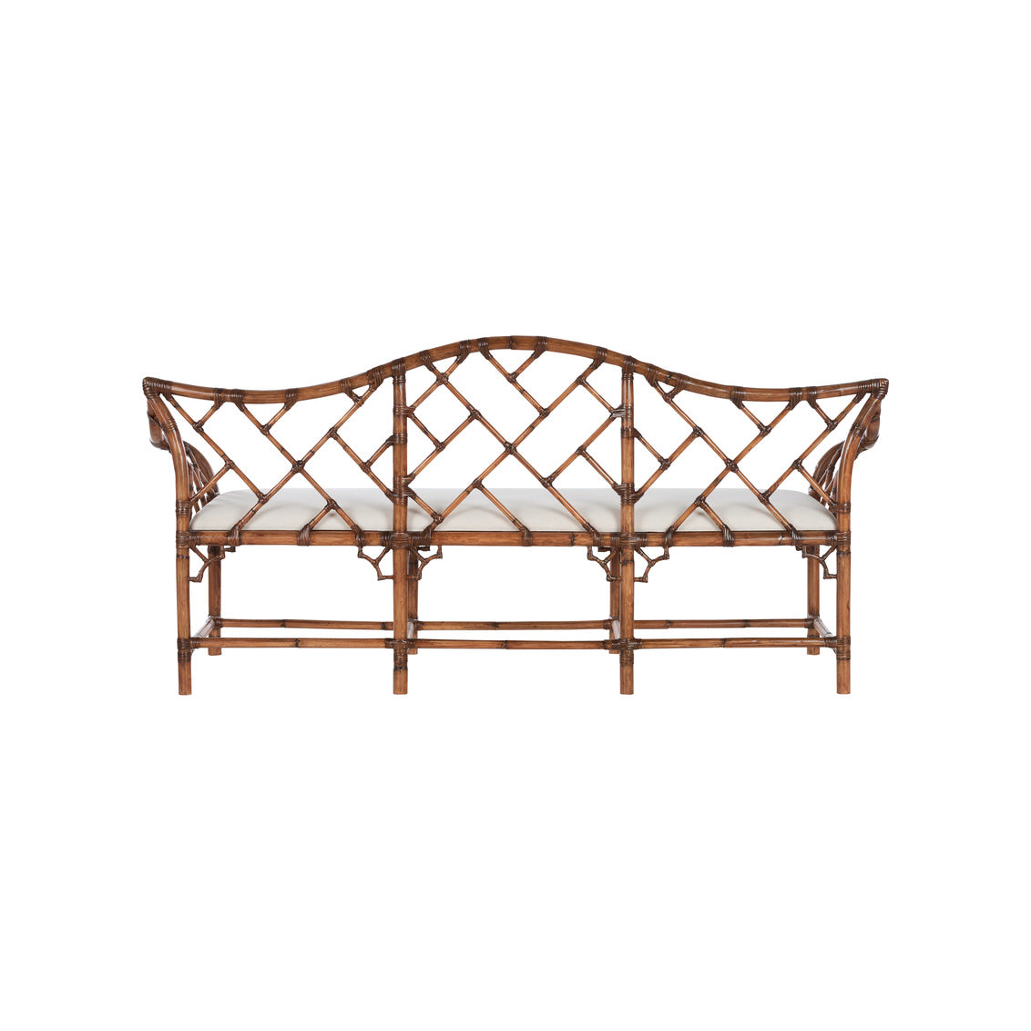 Chelsea House Chippendale Bamboo Settee -Brown