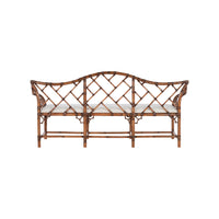 Chelsea House Chippendale Bamboo Settee -Brown
