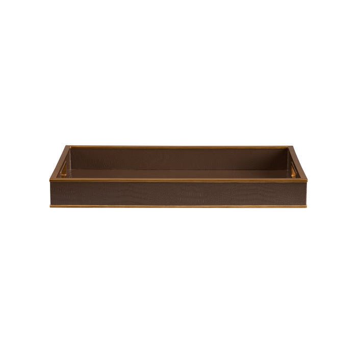 Chelsea House Reddington Tray - Brown Croco