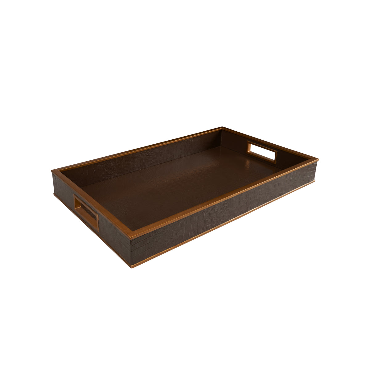 Chelsea House Reddington Tray - Brown Croco