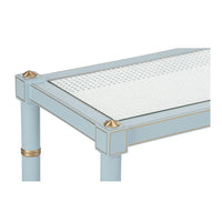Chelsea House Conner Cane Console - Blue