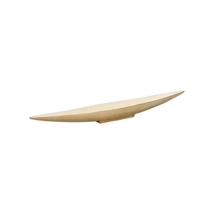 Beige oval-shaped object on a white background
