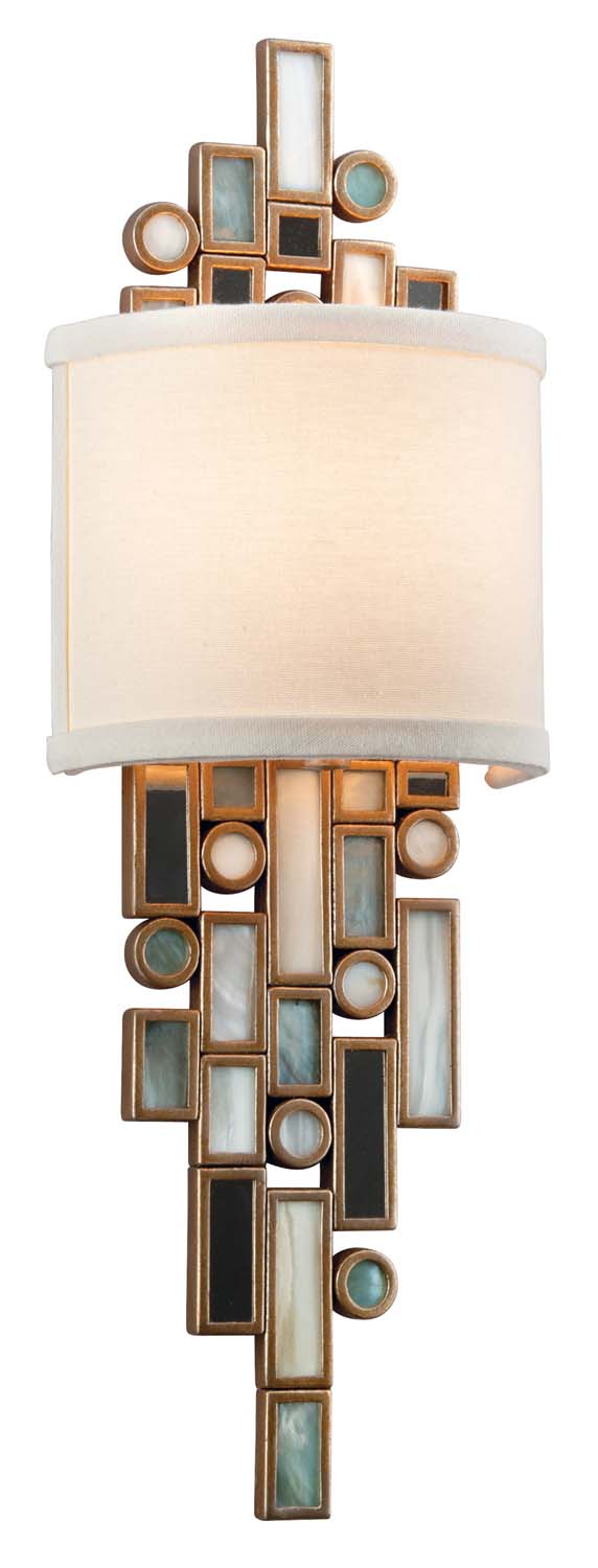 Corbett Lighting One Light Wall Sconce from the Dolcetti collection in Dolcetti Silver finish