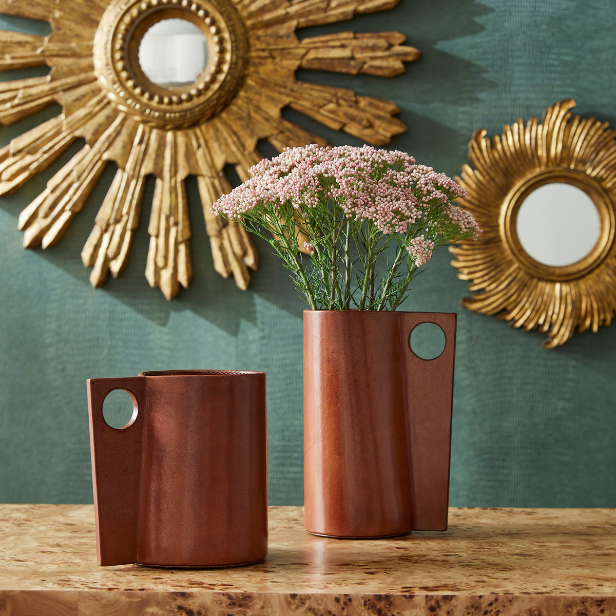 Chelsea House Leather Vase (Med)
