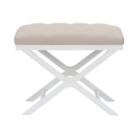 Chelsea House Soho Tufled Bench - White