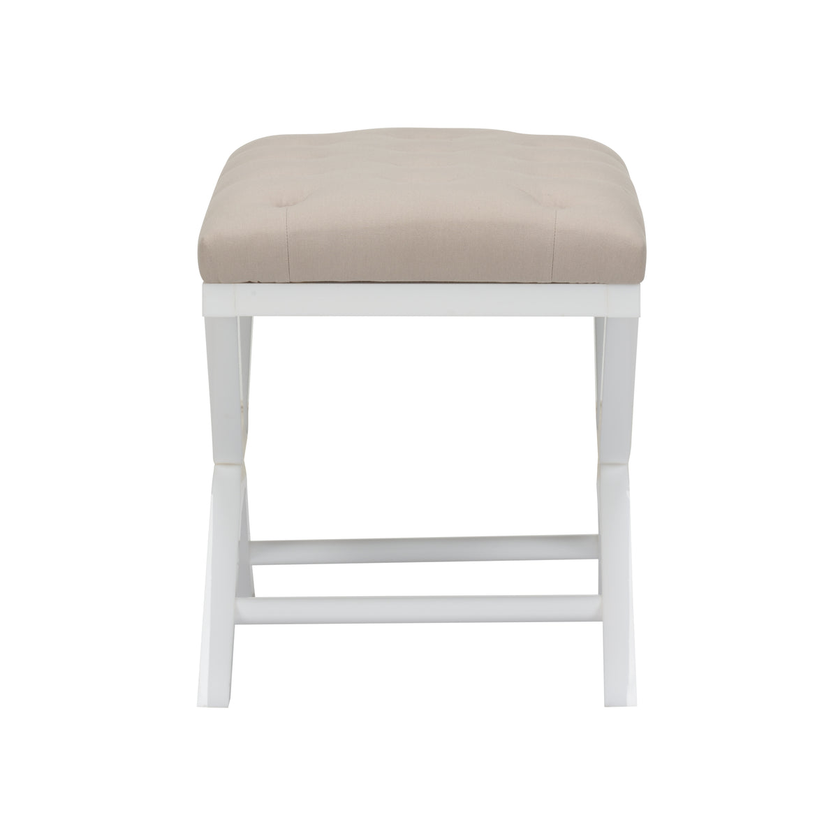 Chelsea House Soho Tufled Bench - White