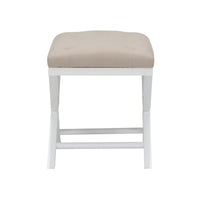 Chelsea House Soho Tufled Bench - White