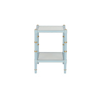 Chelsea House Conner Cane End Table - Blue