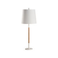 Chelsea House Amelia Rattan Lamp - White