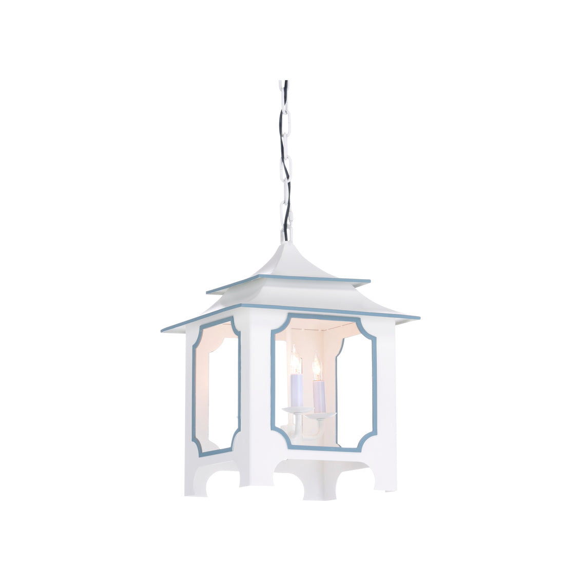 Chelsea House Tole Pagoda Lantern (Sm) - White