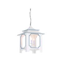 Chelsea House Tole Pagoda Lantern (Sm) - White