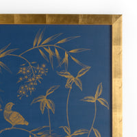 Chelsea House Gold Buckhead Panel On Blue A