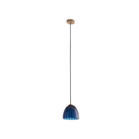 Wildwood Caterina Single Pendant - Blue Avio