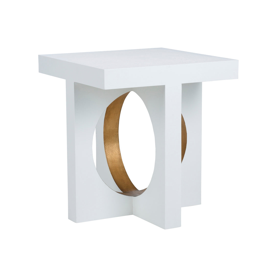 Chelsea House Swoop Side Table - White