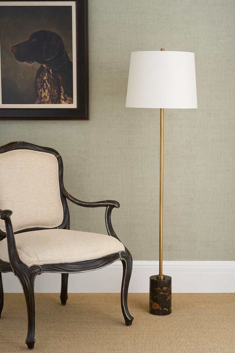 Chelsea House Lambeth Floor Lamp - Brown Marble