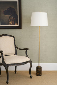 Chelsea House Lambeth Floor Lamp - Brown Marble
