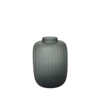 Design Shop Dark-Green Prasinos Vase, 7.75" X 12".