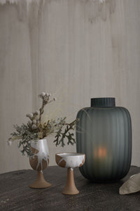 Design Shop Dark-Green Prasinos Vase, 7.75" X 12".