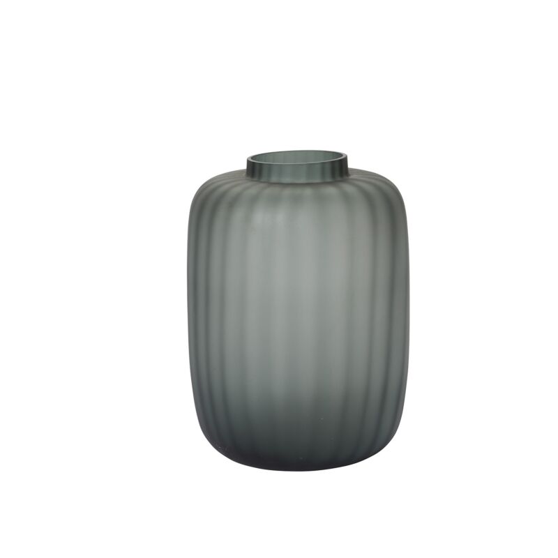 Design Shop Dark-Green Prasinos Vase, 8.5" X 13.75".
