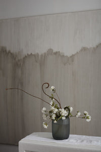 Design Shop Dark-Green Prasinos Vase, 8.5" X 13.75".