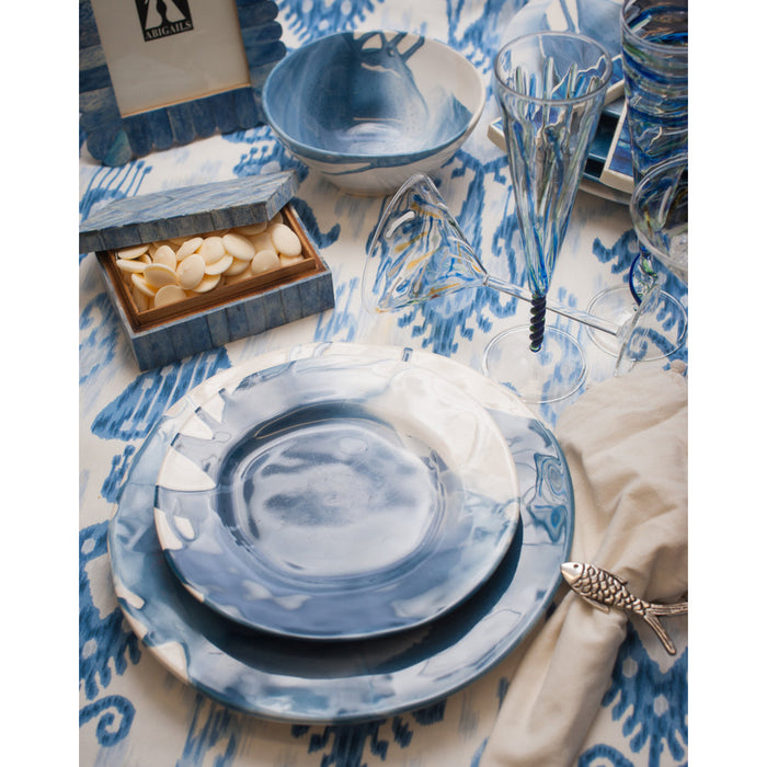 Abigails Splash, Ceramic Dinner Plate, Set of 4