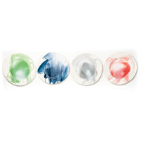 Abigails Splash, Ceramic Dinner Plate, Set of 4