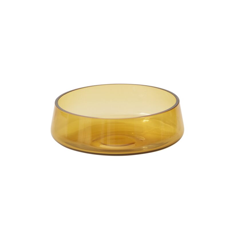 Design Shop Amber Onda Collection Low Bowl, 8.5" X 3"