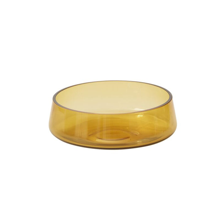 Design Shop Amber Onda Collection Low Bowl, 8.5" X 3"