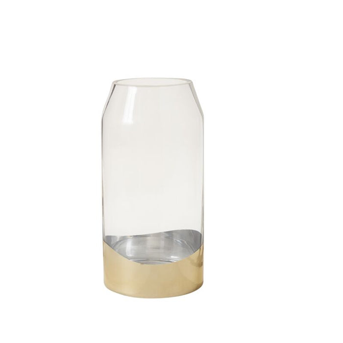 Design Shop Gold Dipped Vase, 5.75" X 11.75".