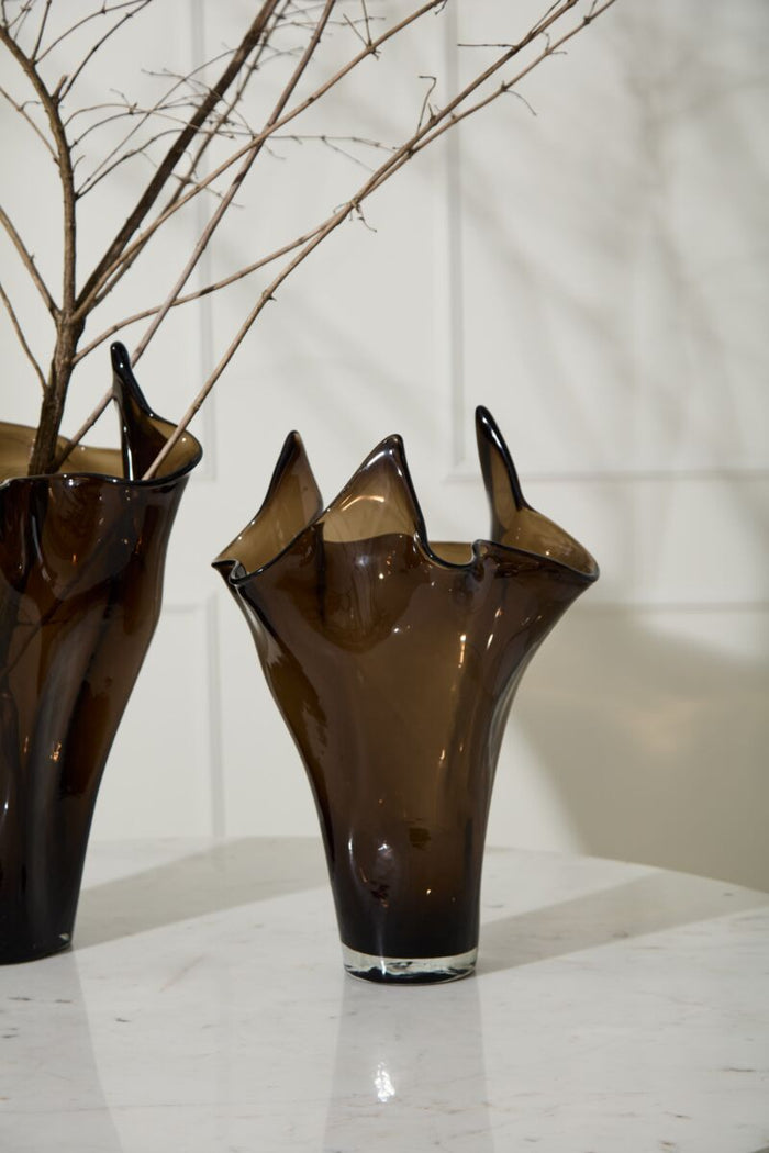 Design Shop Peaked Glass Vase 12.5"x 18.5"