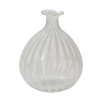 Design Shop White Abelia Budvase, 7" X 9.5".