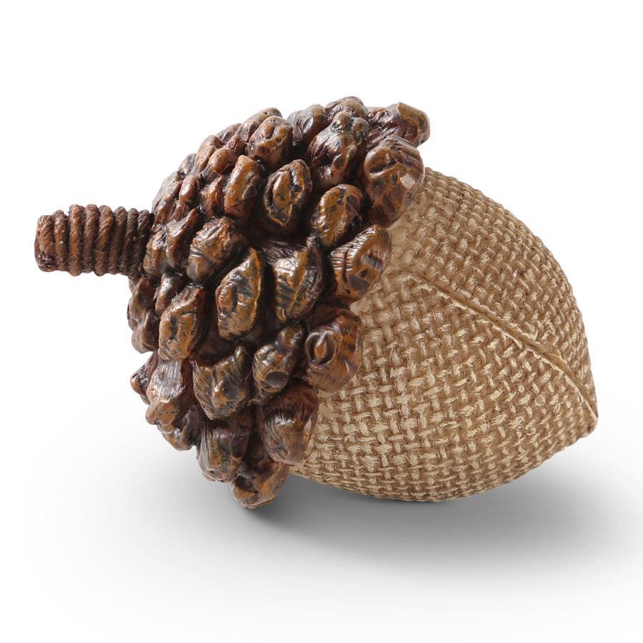 Design Shop 2.5 Inch Light Brown Resin Acorn W/Pinecone Top