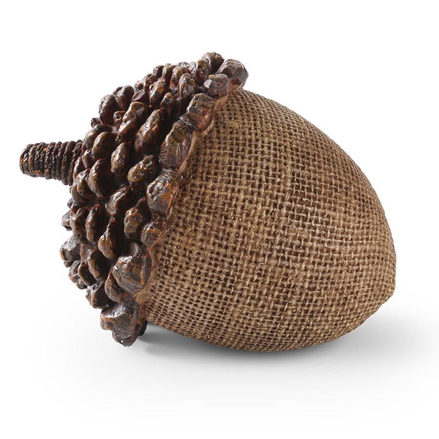 Design Shop 4.5 Inch Light Brown Resin Acorn W/pinecone Top