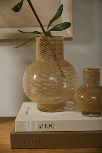 Design Shop Tan Irene Vase, 8" X 10.75".