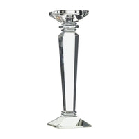 Design Shop Clear Regis Collection Candlestick, 4" X 12.5".