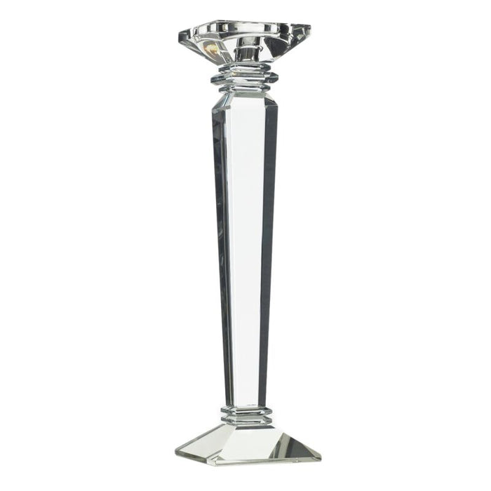 Design Shop Clear Regis Collection Candlestick, 4" X 14.75".