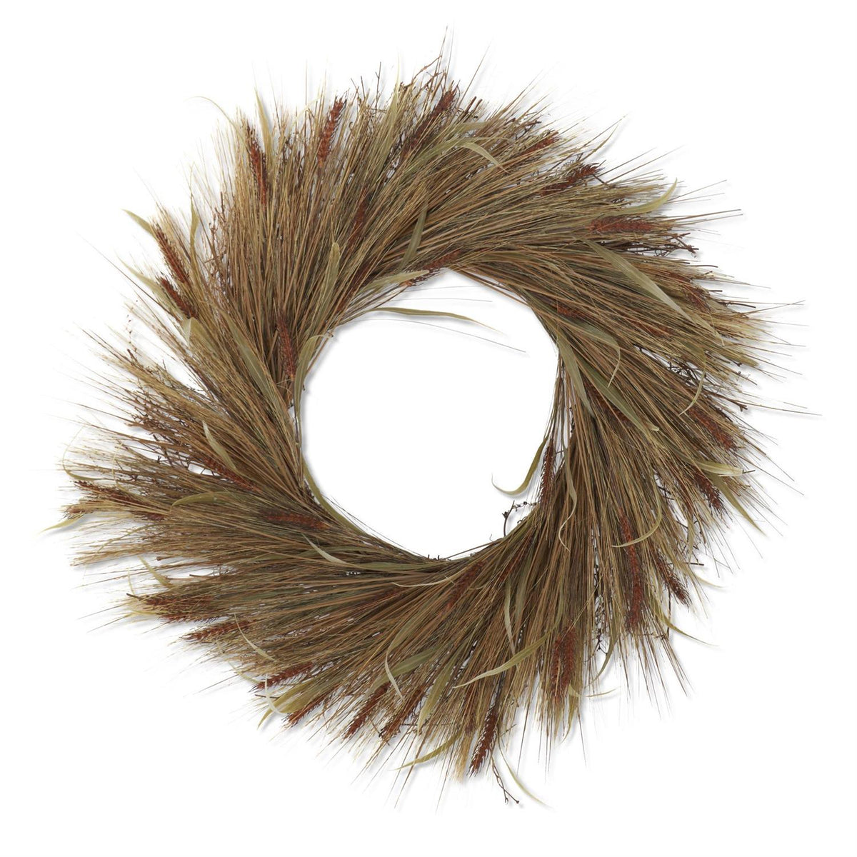 Design Shop 30 Inch Rust Wheat and Grass Wreath