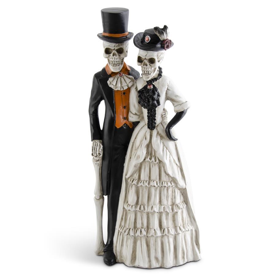 Design Shop 17 Inch Resin Formal Dressed Skeleton Couple