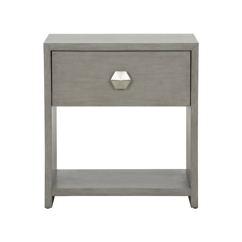 Chelsea House Moxy Bedside Table 1 Drawer - Gray