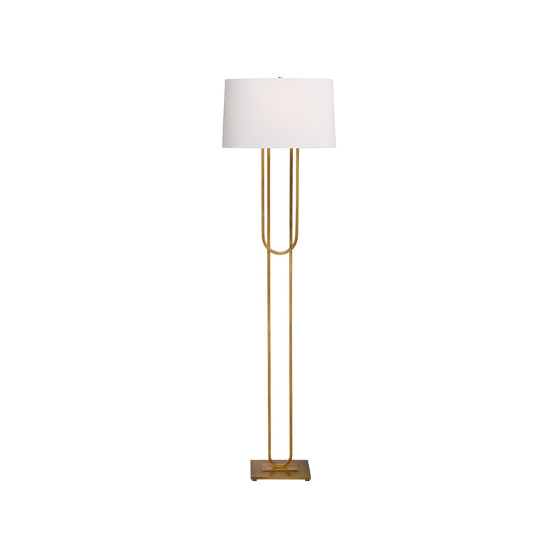 Chelsea House Odeon Floor Lamp - Aged Brass