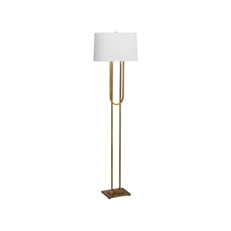 Chelsea House Odeon Floor Lamp - Aged Brass