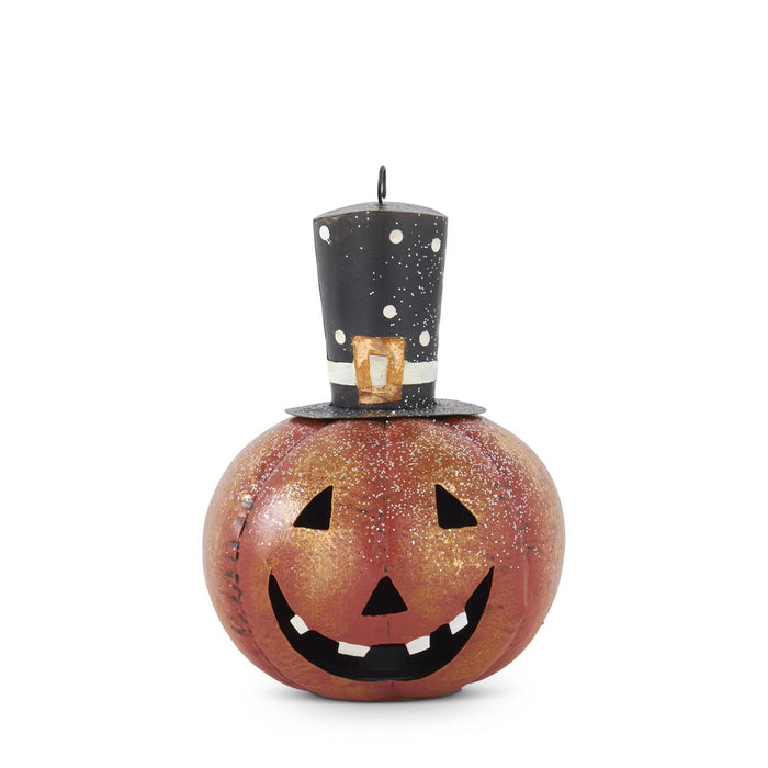 Design Shop 8 Inch Metal Jack O Lantern Ornament