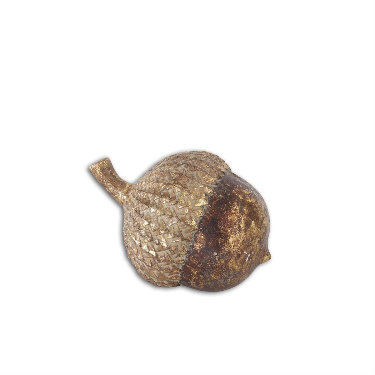 Design Shop 3 Inch Gold Gilded Resin Acorn