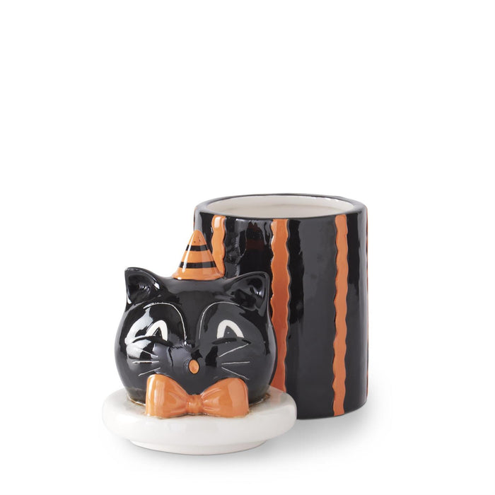Design Shop 9.75" Ceramic Black Cat Canister